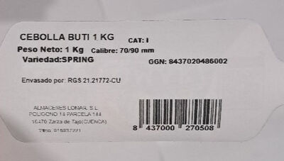 Cebolla producto natural y fresco 1k