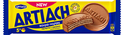 Galleta de barquillo cubierta de chocolate con leche Artiach 142g