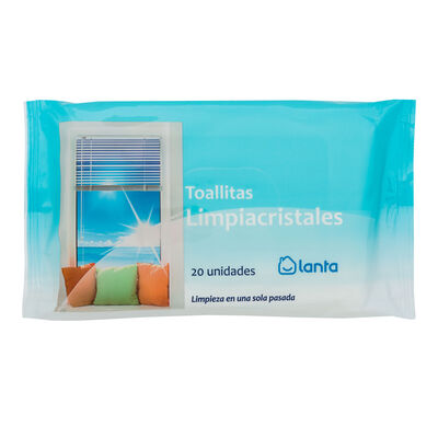 Toallitas limpiacristales Lanta 20 unidades