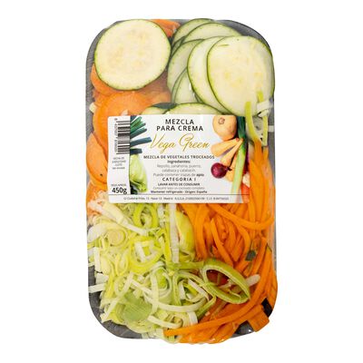 Mezcla de vegetales troceados para crema 450g