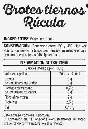 Brotes de r&uacute;cula Alipende 90g