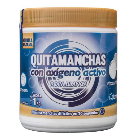 Quitamanchas oxigeno activo en polvo Lanta 1kg para ropa blanca
