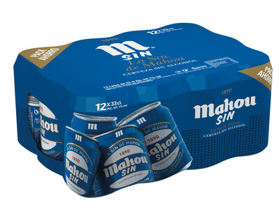 Cerveza sin alcohol Mahou pack 12 latas 33cl