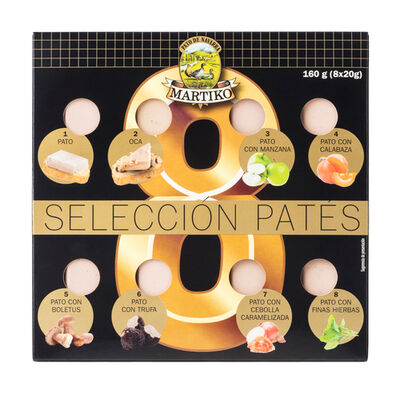 Selecci&oacute;n de pat&eacute;s Martiko 8 unidades