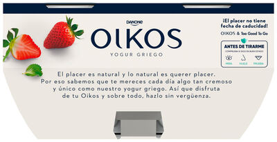 Yogur estilo griego Oikos pack 4 fresa