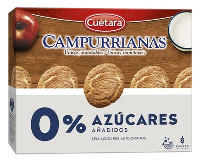 Galletas campurrianas sin az&uacute;car Cu&eacute;tara 320g