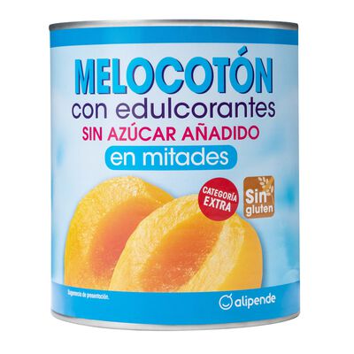 Melocoton en almibar s/gluten s/azucar Alipende 480g