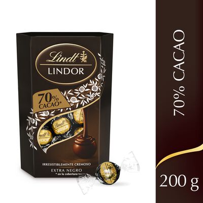 Bomb&oacute;n Lindor 200g 70% de cacao