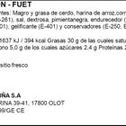 Fuet cañitas Minuets Espuña 50g