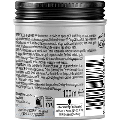 Cera peinado GOT2B 100 ml Beach Matt