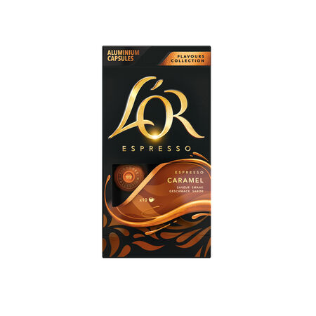 Café espresso de caramelo intensidad 8 L´or 10 cápsulas