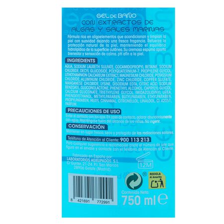Gel de ducha Bodyplus 750ml relajante