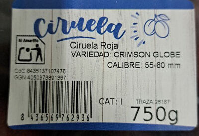 Ciruela Roja 750g