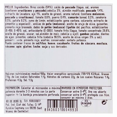 Paella de marisco Bo de Deb&oacute; 300g