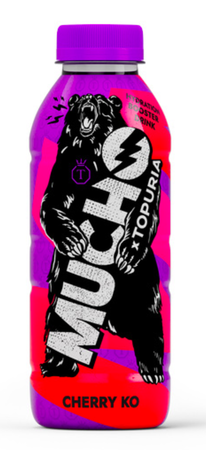 Bebida refrescante con proteína mucho Topuria 50cl Cherry KO