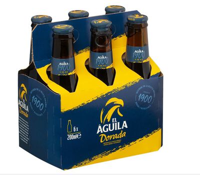 Cerveza Dorada El Aguila 200ml P6