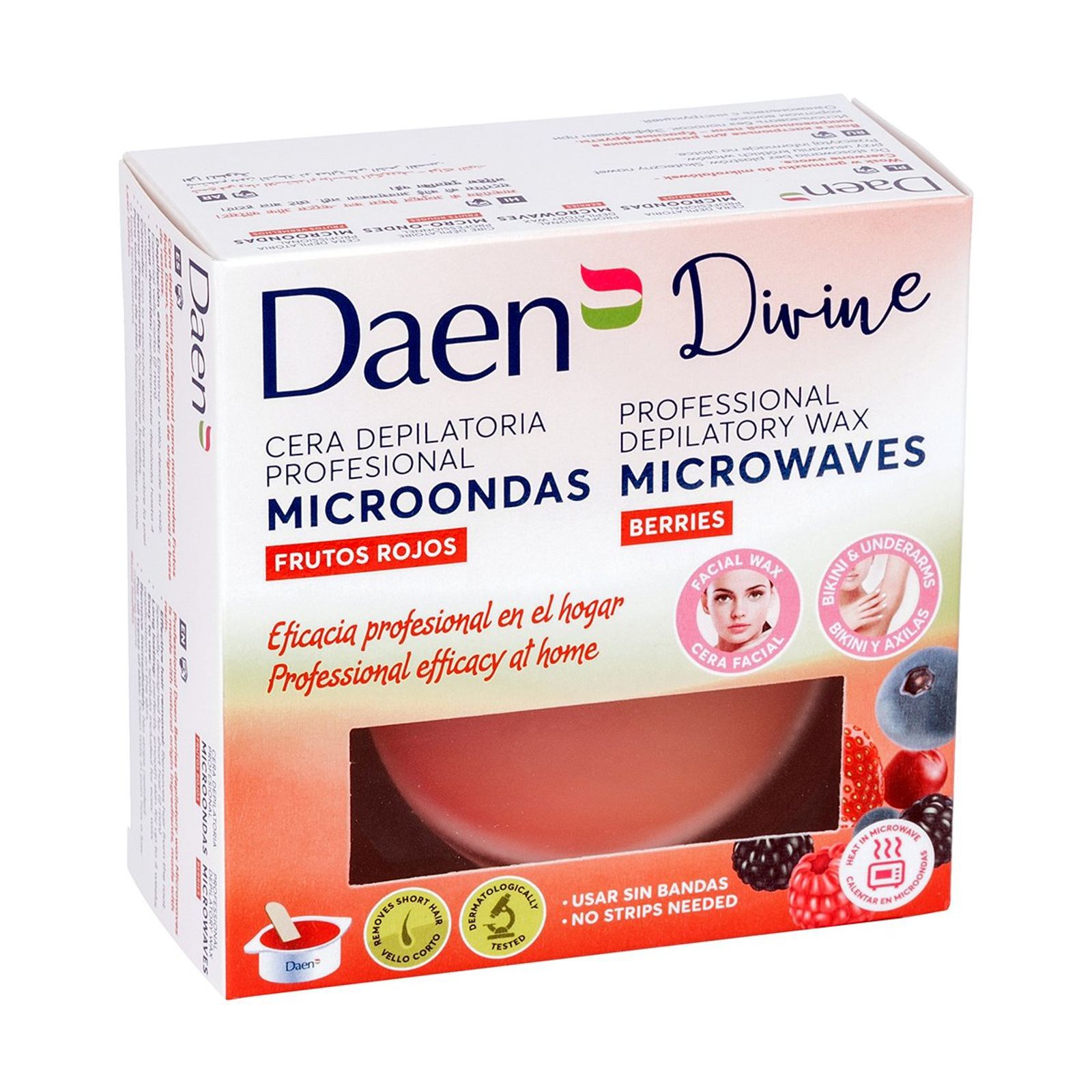 Cera depilatoria microondas 9m gr Frutos Rojos