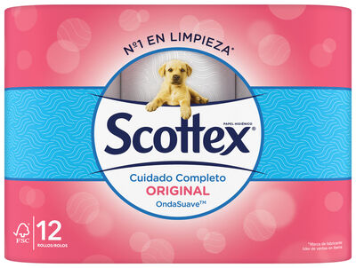 Papel higi&eacute;nico Scottex 12 rollos original