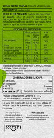 Jud&iacute;a verde plana Alipende 1k