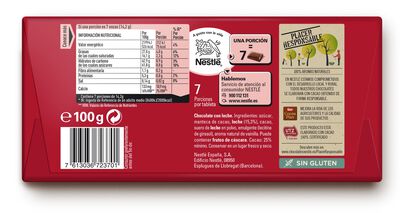 Chocolate Con Leche Sin Gluten Nestlé Dolca 100G