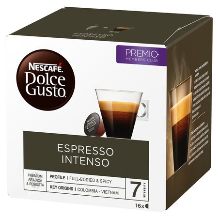 Café espresso intenso nescafé Dolce Gusto 16 cápsulas