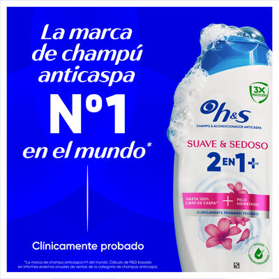 Champ&uacute; suave y sedoso 2 en 1 H&S 300 ml