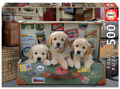 Puzzle cachorros en maleta Educa Borras 500 unidades