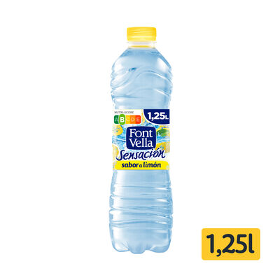 Agua Font Vella sensacion 1,25l lim&oacute;n