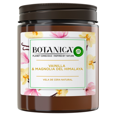 Vela Bot&aacute;nica 205g vainilla y magnolia