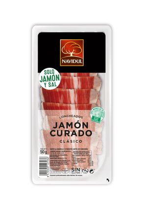 Jamón curado en lonchas Navidul 50g