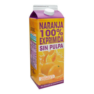 Zumo de naranja sin pulpa 100% exprimido Alipende 2l