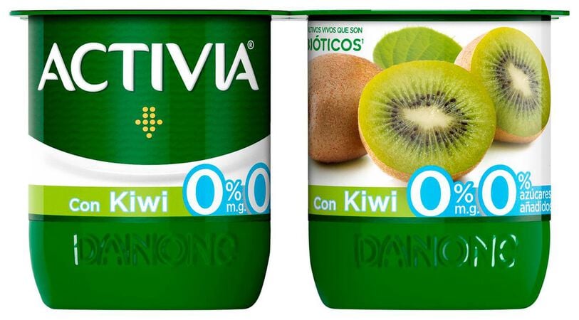 Bífidus probiótico Activia 0% pack 4 kiwi