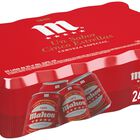 Cerveza rubia especial Mahou 5 Estrellas pack 24 latas 33cl