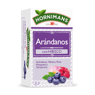 Infusi&oacute;n de ar&aacute;ndano-hibisco Hornimans 20 unidades