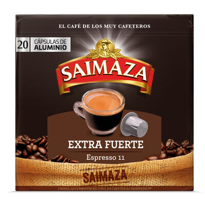 Café espresso extrafuerte Saimaza 20 cápsulas