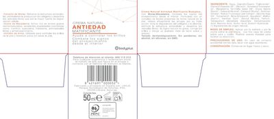 Crema antiedad matificante bodyplus 50ml