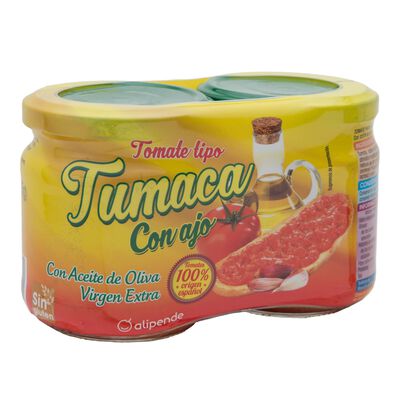 Tomate tumaca con ajo Alipende pack 2