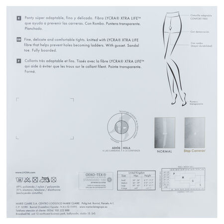 Panty Marie Claire stopcarreras talla mediana