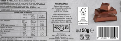 Praliné de trufa Alipende 150g