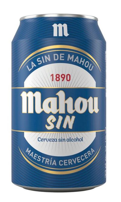 Cerveza sin alcohol Mahou lata 33cl