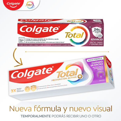 Pasta dental Colgate total 75 ml 2 unidades prevención activa