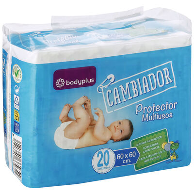 Cambiador Bodyplus 20 uds protector multiusos