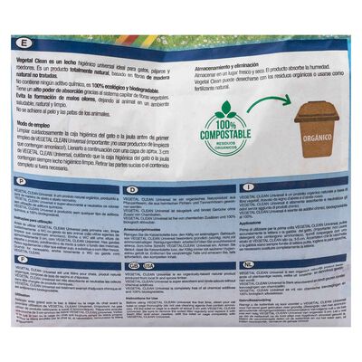 Lecho vegetal Clean Vitakraft madera 5l