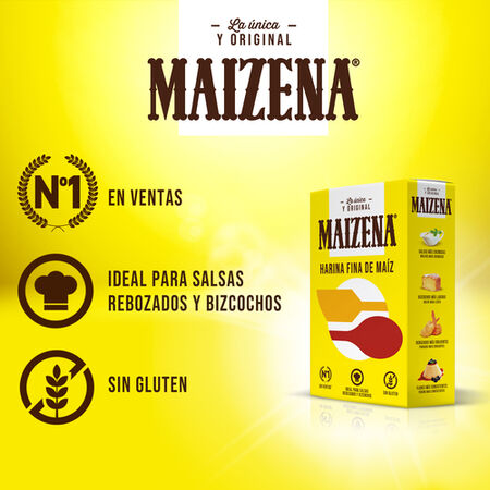 Harina de maíz sin gluten Maizena 400g fina