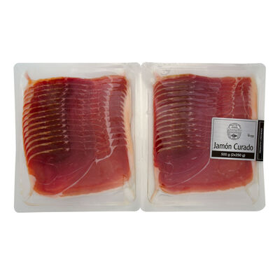 Jam&oacute;n curado en lonchas Monta&ntilde;o pack 2 de 250g