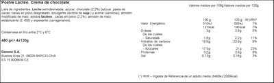 Natillas sin gl&uacute;ten Danet pack 4 chocolate
