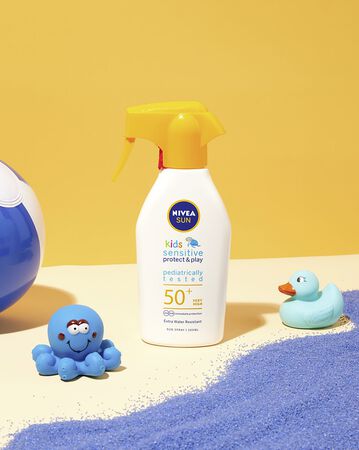 Crema solar Nivea pistola 300ml FPS 50+ kids sensitive
