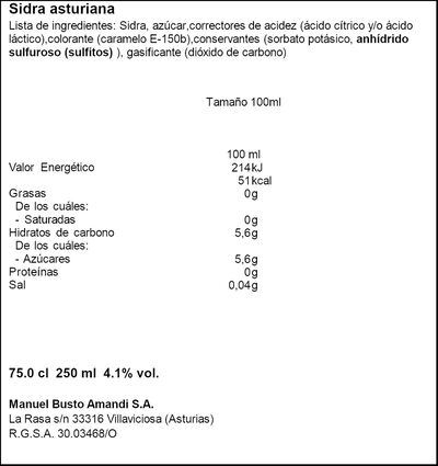 Sidra Asturiana Mayador 75cl