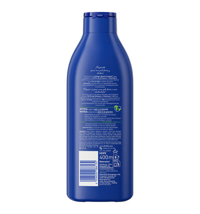 Body milk q10 Nivea 400 ml reafirmante vitamina C piel seca