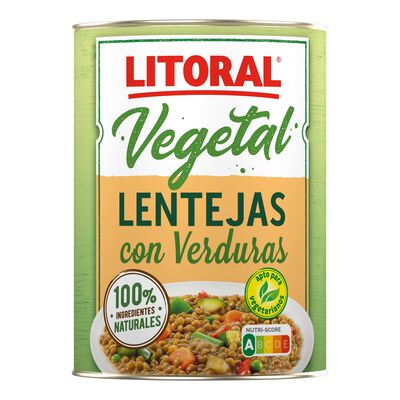 Lentejas con verduras Litoral Vegetal 425g